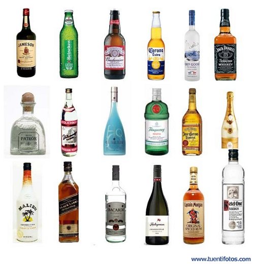Objetos de Bebidas Alcohólicas