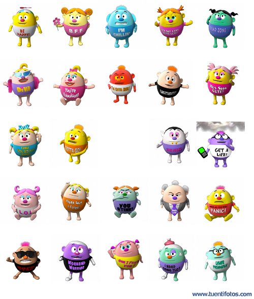 Dibujos de Amigos En Bolitas