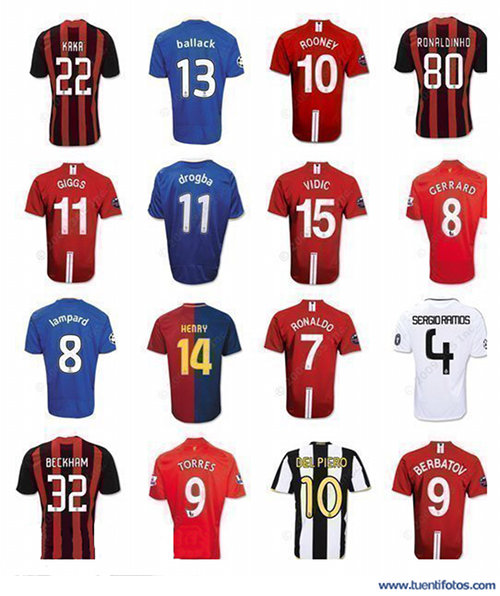 Camisetas De Futbolistas