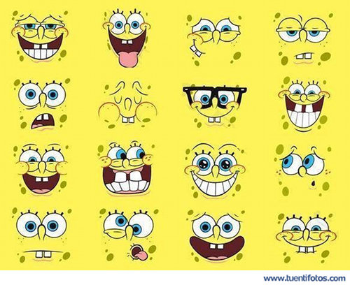 Dibujos de Caras De Bob Esponja