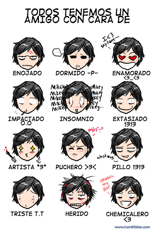 Doce Caras De Amigos