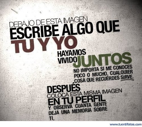Escribe Algo Que Tu Y Yo
