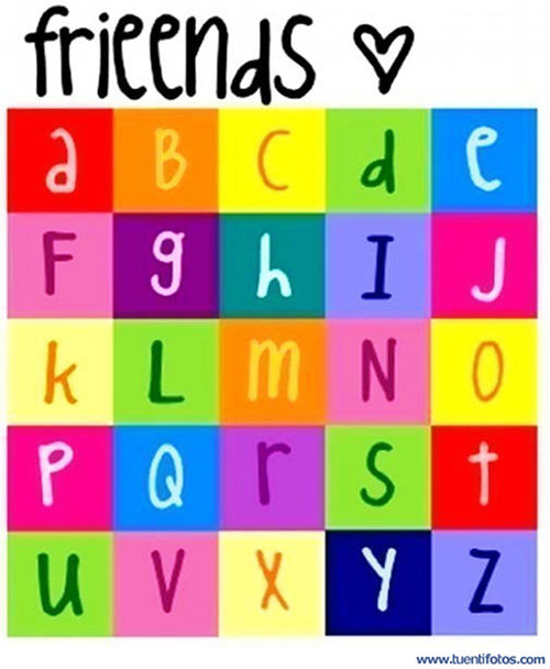 Friends Cada Letra