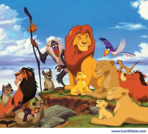 Dibujos de Los Personajes Del Rey León