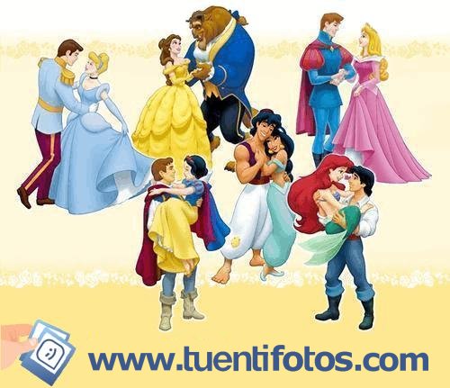Dibujos de Parejas Disney Bailando