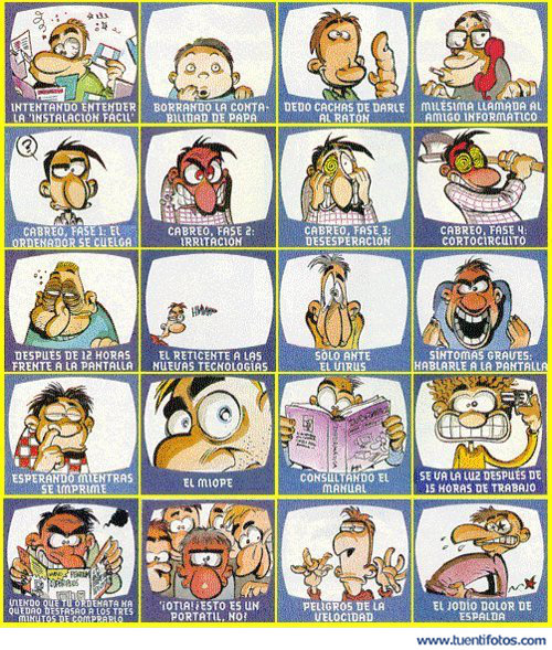 Dibujos de Posiciones Ante La Pantalla