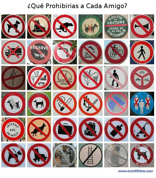 Dibujos de ¿Que Prohibirias a Un Amigo?