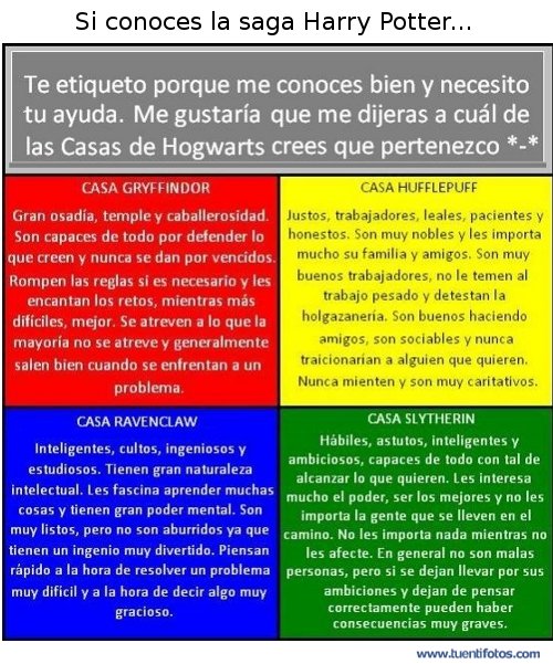 Si Conoces La Saga De Harry Potter.