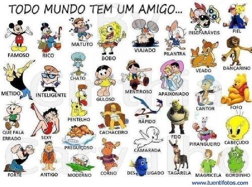 Dibujos de Todo Mundo Tem un Amigo...