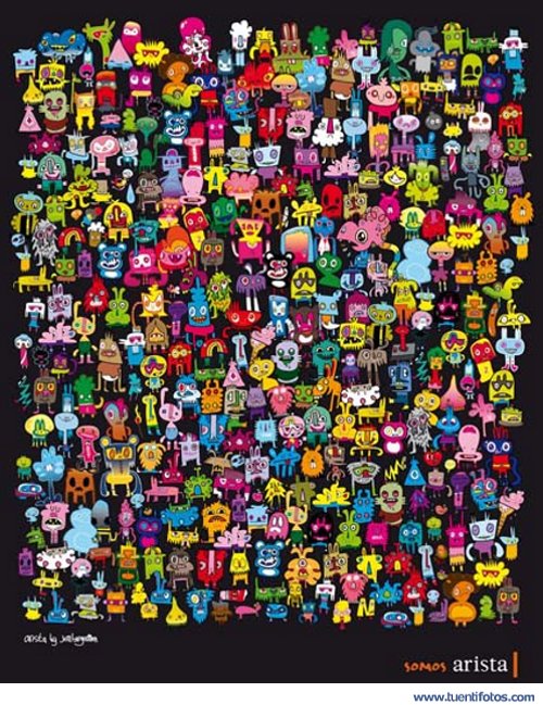 Dibujos de Todos Tenemos Cientos De Amigos