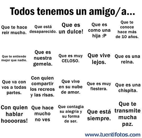 Todos tenemos un Amigo texto