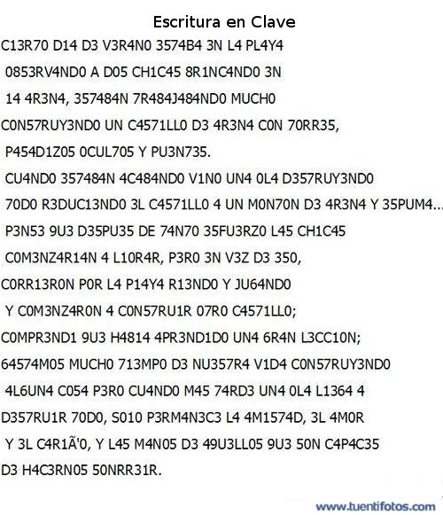 Escritura En Clave