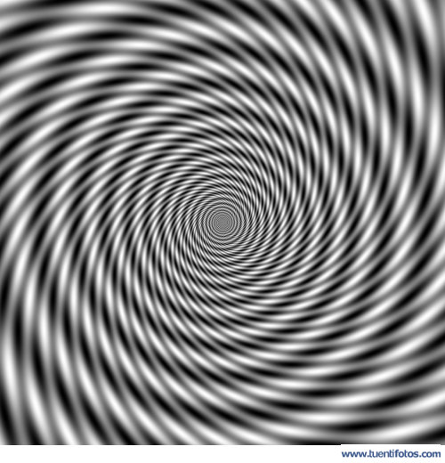 Espiral Blanco Y Negro