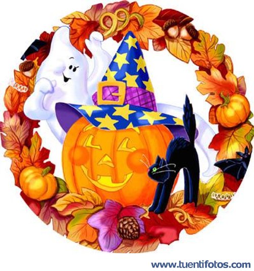 Fantasma, Calabaza Y Gato