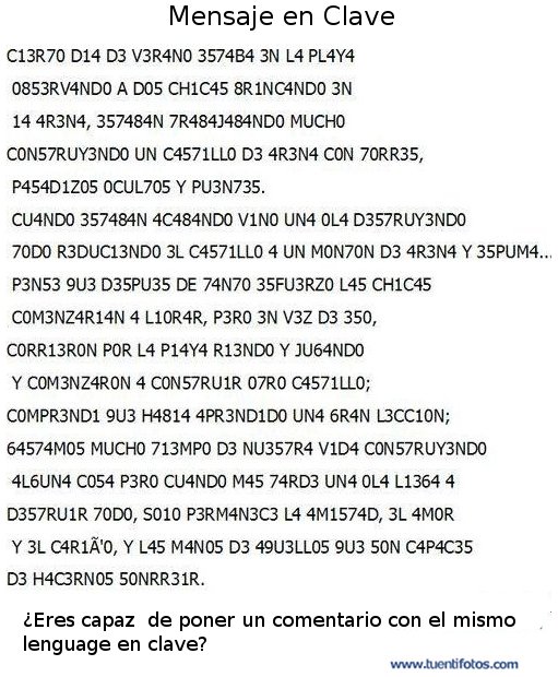 Frases de Mensaje en Clave