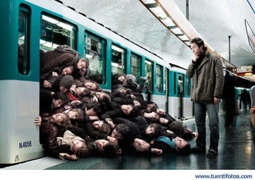 Increibles de Muy Apretados en el Metro
