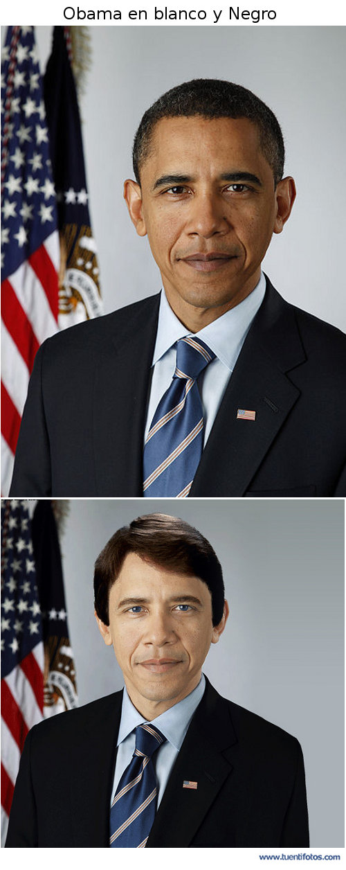 Ilusiones de Obama En Blanco Y Negro