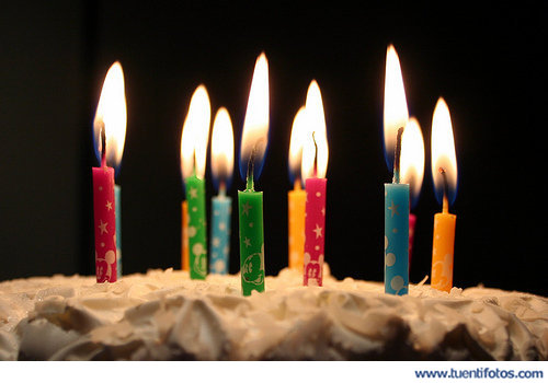 Cumpleaños de Velas de Cerca