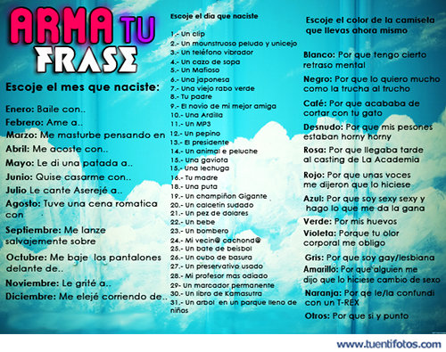 Textos de Arma Tu Frase