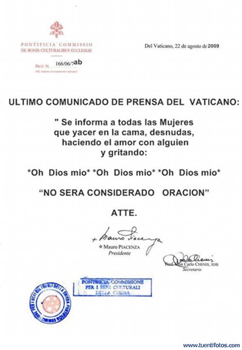 Comunicado De Prensa Del Vaticano