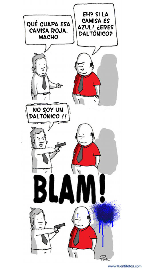 Camiseta Roja Daltónico
