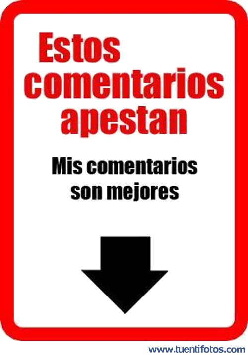 Señales de Estos comentarios apestan