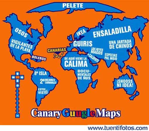 Chistes de Google Maps Canario