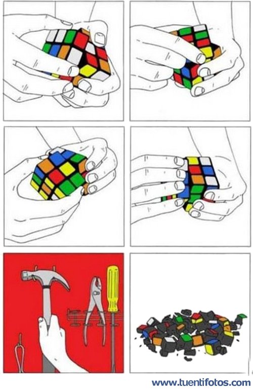 Chistes de Instrucciones Del Cubo De Rubik