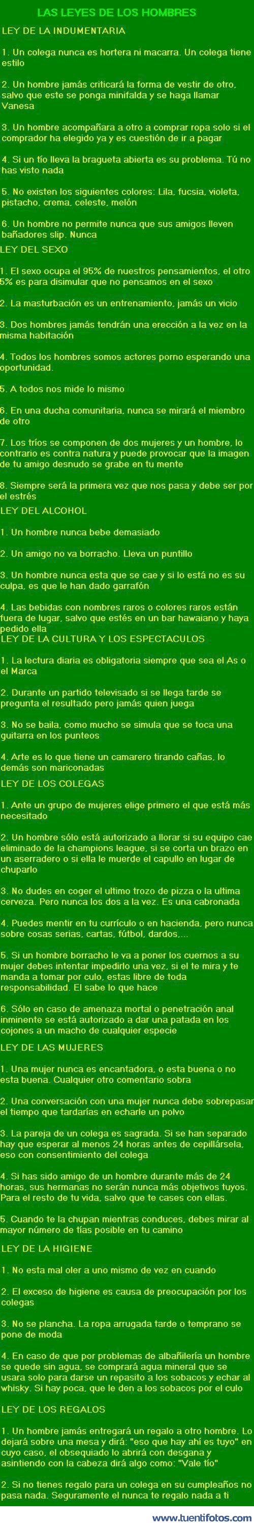 Textos de Leyes De Los Hombres