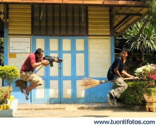 Curiosidades de Magos con ametralladora