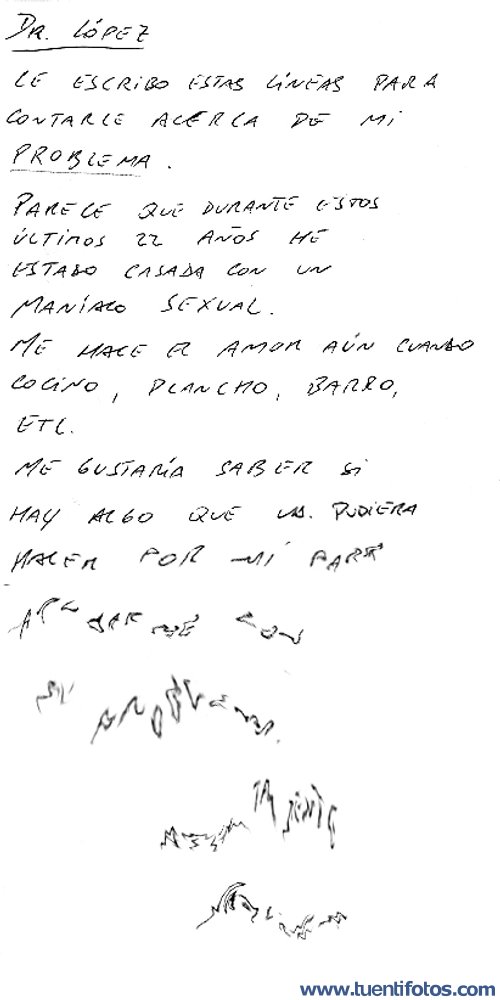 Textos de Maníaco Sexual