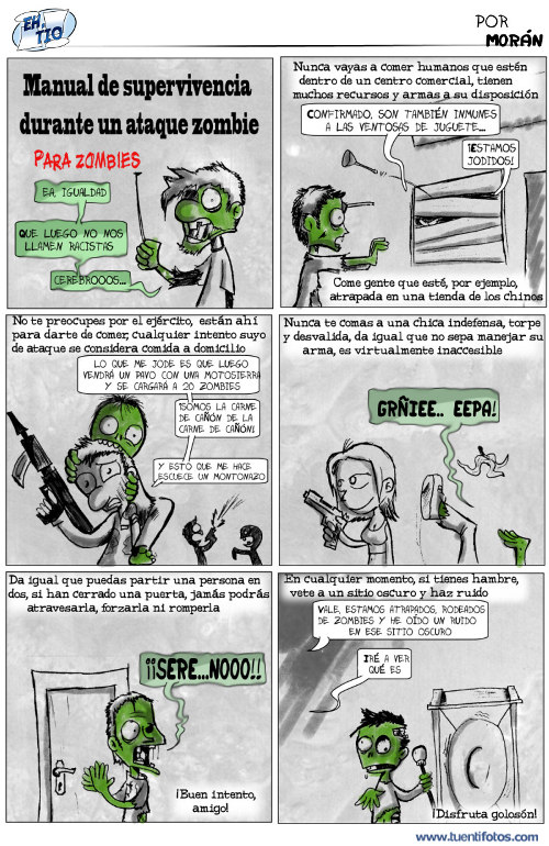 Chistes de Manual  Supervivencia para Zombies
