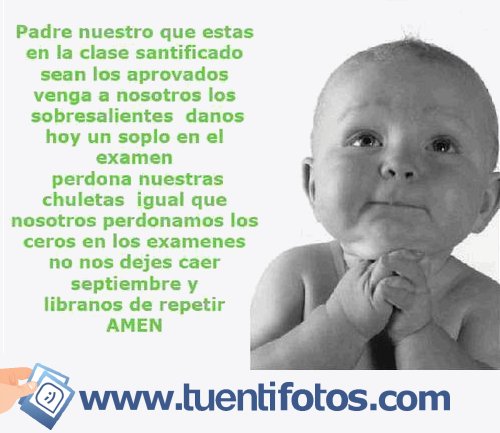 Textos de Padre Nuestro Examenes