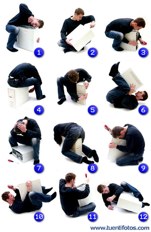 Bromas de Posturas Kamasutra Informático