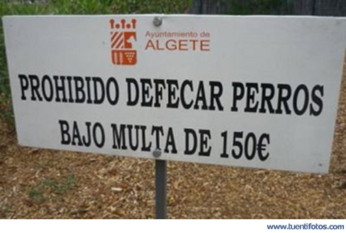 Señales de Prohibido Defecar Perros