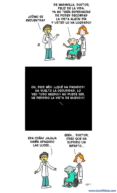 Chistes de Recuperó La Vista