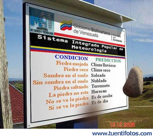 Chistes de Sistema De Meteorología