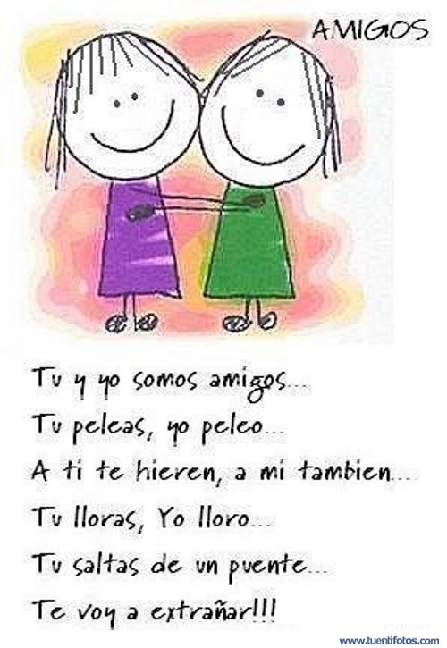 Textos de Tu y Yo Somos Amigos