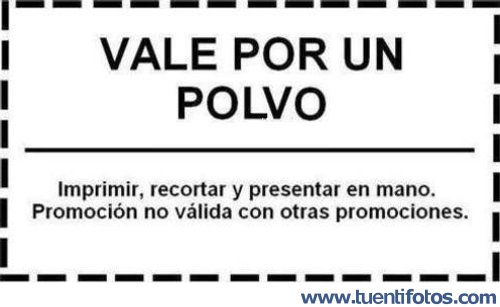 Señales de Vale Por Un Polvo