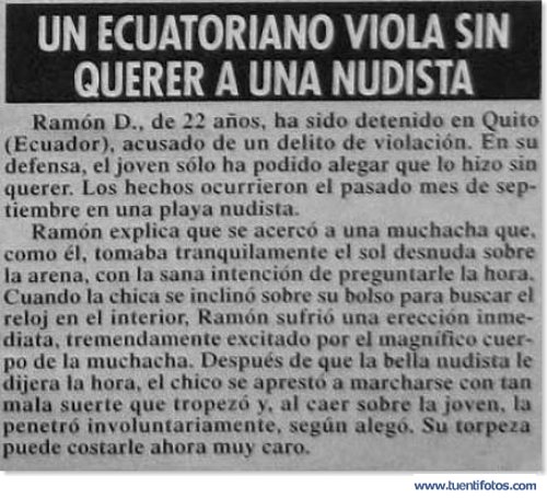 Textos de Violacion Fortuita Increible