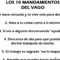 Miniatura de Los 10 Mandamientos del Vago