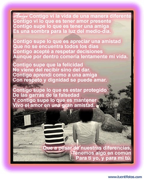 Carta A Una Amiga