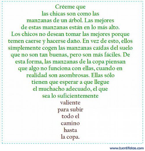 Frases de Chicas Como Las Manzanas