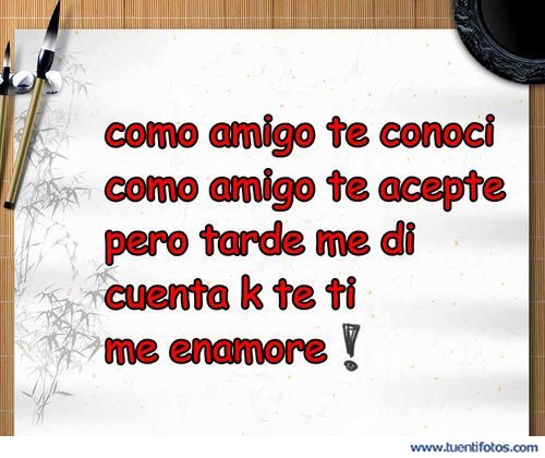 Amor de Como Amigo Te Conocí