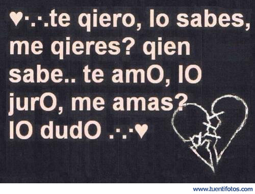 Desamor de Dudo Que Me Ames