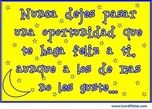 Textos de Nunca Dejes Pasar