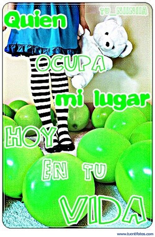Quién Ocupa Mi Lugar Hoy En Tu Vida