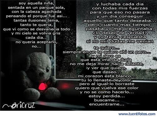 Textos de Soy Aquella Niña